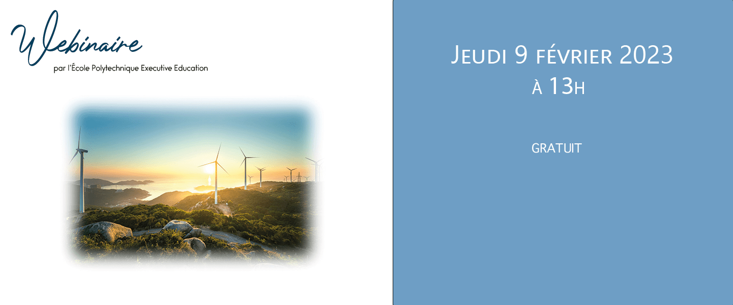 Webinaire Entrepreneuriat dans les énergies renouvelables Webinaire Entrepreneuriat dans les énergies renouvelables