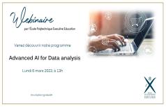 Webinaire Advanced AI for Data Analysis Program