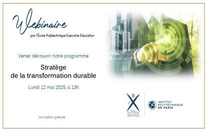 Webinaire de présentation - Stratège de la transformation durable