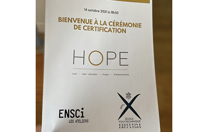 Certification HOPE, repousser les modèles classiques d'innovation